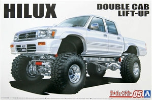 Aoshima 61312 1/24 1994 Toyota Hilux Double Cab Lift-Up 4WD Pickup Truck
