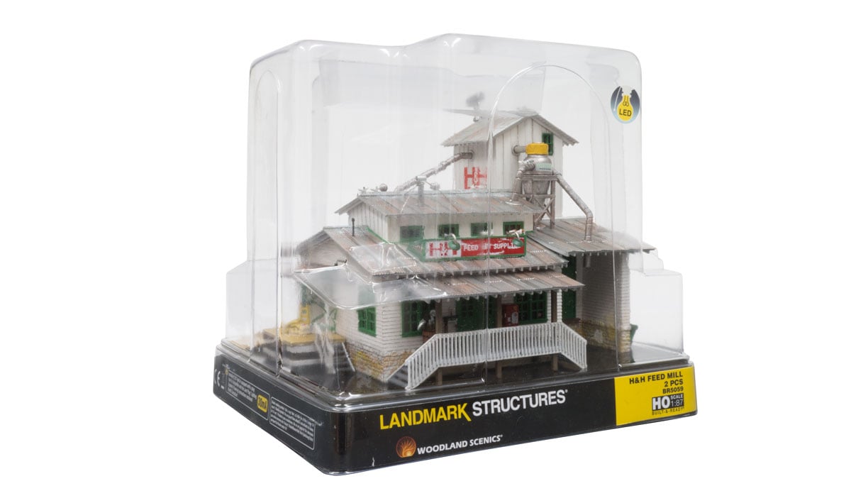 Woodland Scenics BR5059 H&H Feed Mill - HO Scale
