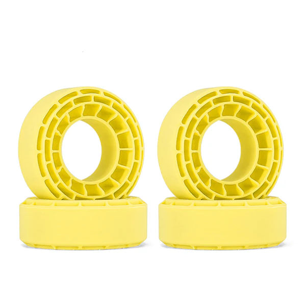 Injora DGT-1056YE Yellow Silicone Rubber Inserts for 56-58mm 1.0" Tires - 4pcs