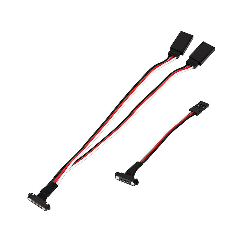 Injora WIRE11-27 Magnetic Snap-on JR 1-to-2 Y Cable for RC Models 27cm