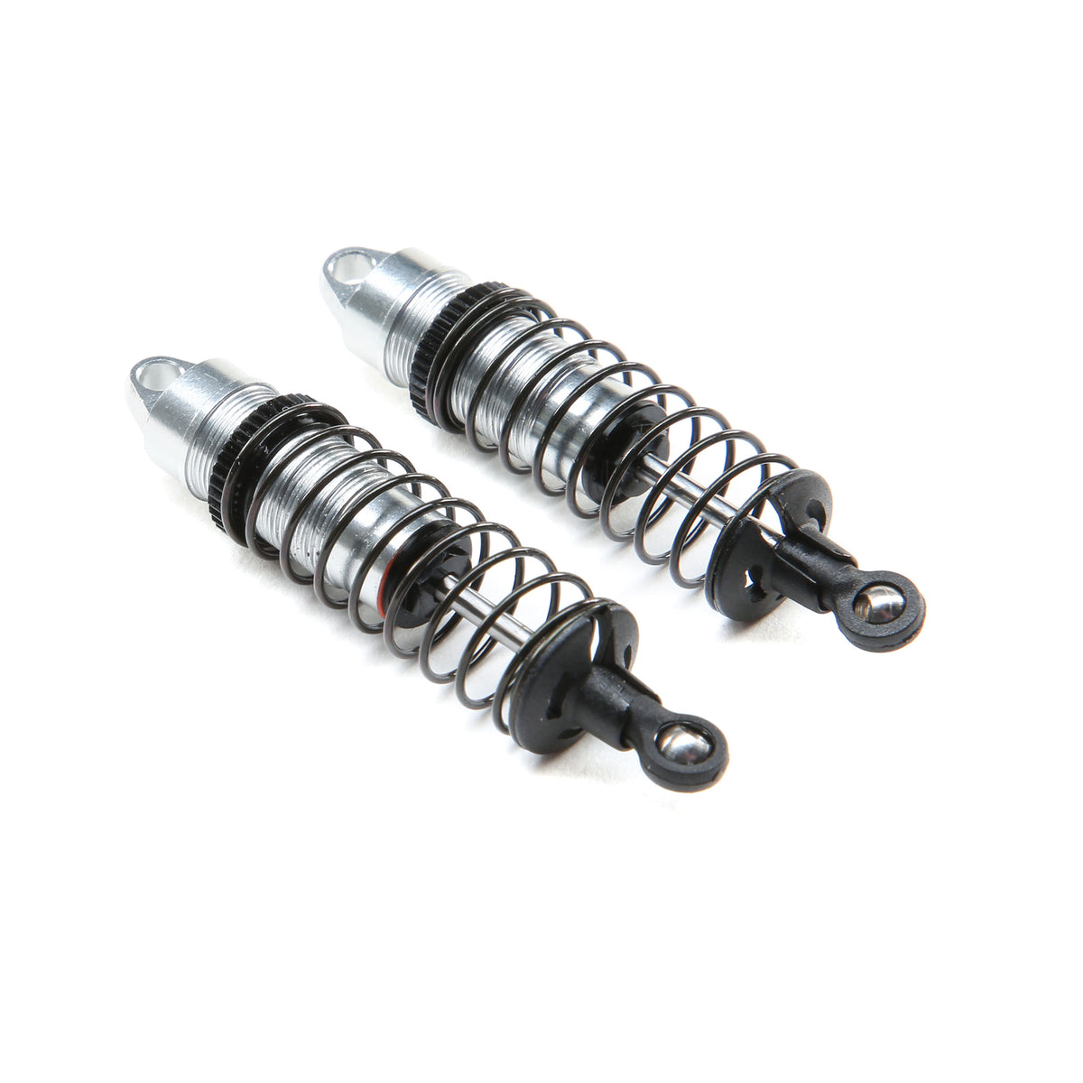 LOSI LOS 314004 Mini-T 2.0 Aluminum Front Shock Assembly (Silver) (2)