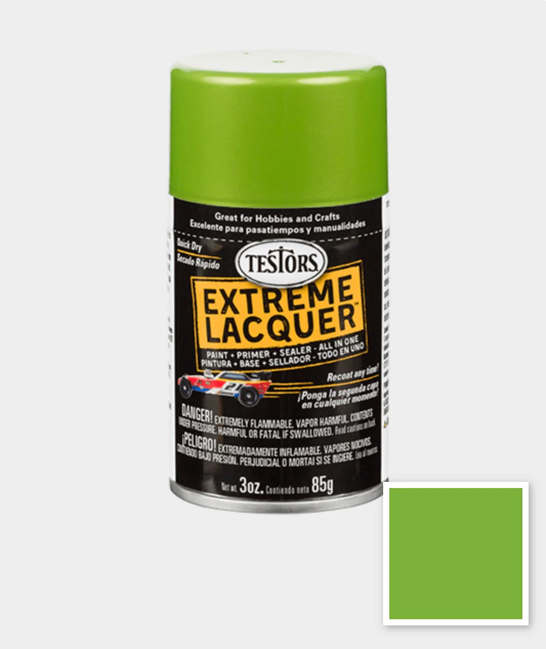 Testors 1835MT Lacquer Spray Lime Ice 3 oz
