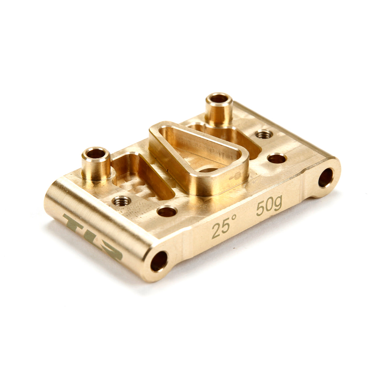 LOSI TLR 334020 *DISC* Front Pivot, 25 deg, 50 gram, Brass: 22 2.0
