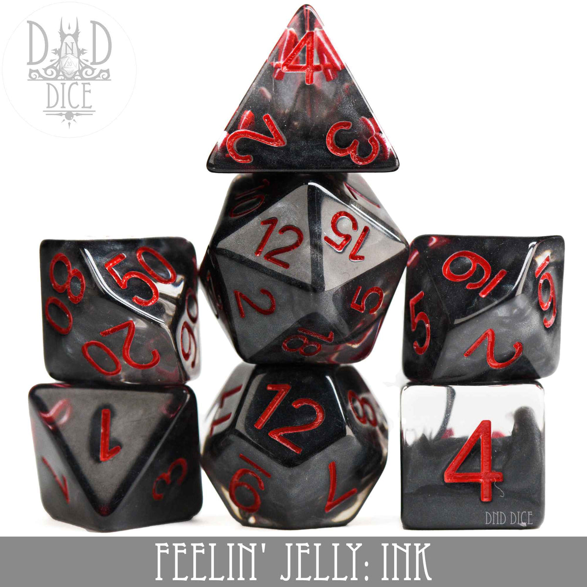 DND Dice PR07JELLY3 Feelin' Jelly: Ink