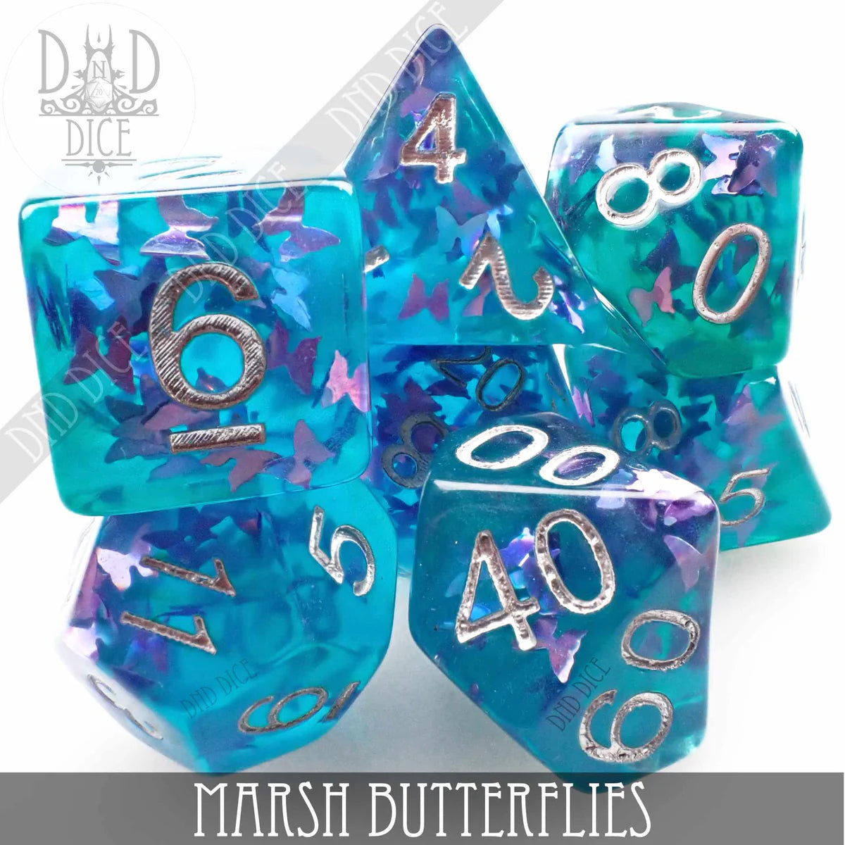 DND Dice PR07MABU Marsh Butterflies Dice