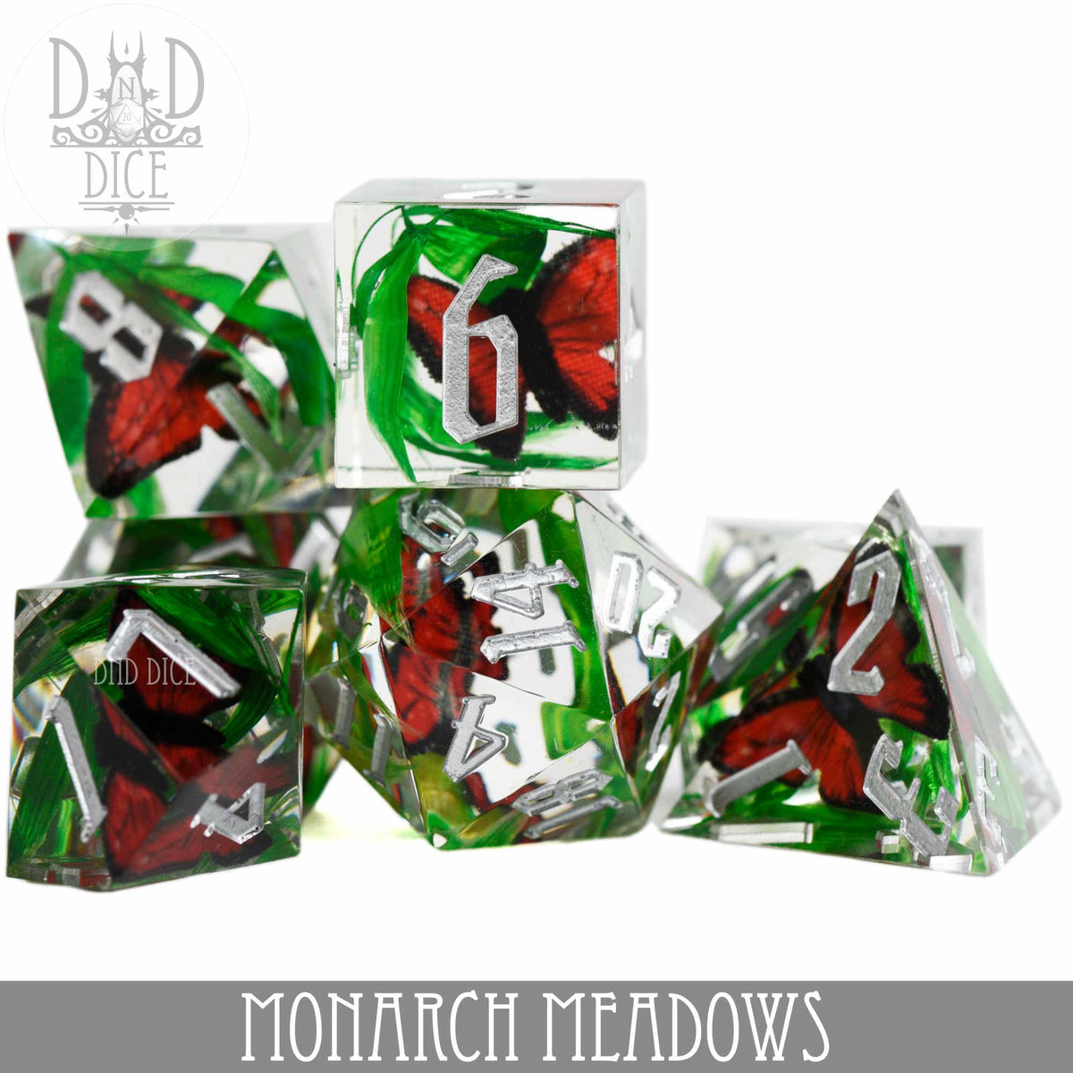DND Dice HM07BFLY Monarch Meadows (Handmade)