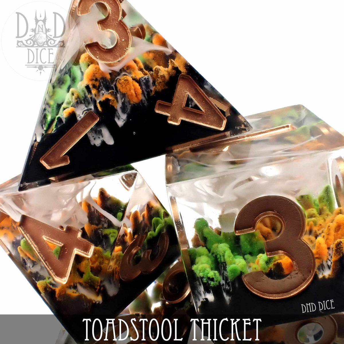 DND Dice HM07TOAD Toadstool Thicket (Handmade)