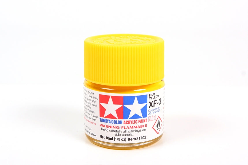 Tamiya 81703 Mini MXF-3 Flat Yellow Acrylic Paint (10ml)