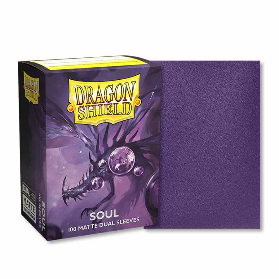 Arcane Tinmen 15062 Dragon Shield: Dual Matte: Metallic Purple-Soul (100ct)