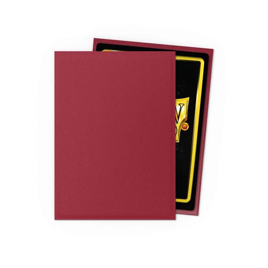Arcane Tinmen 11824 Dragon Shield Sleeves: Matte Non-Glare: Blood Red (100ct)