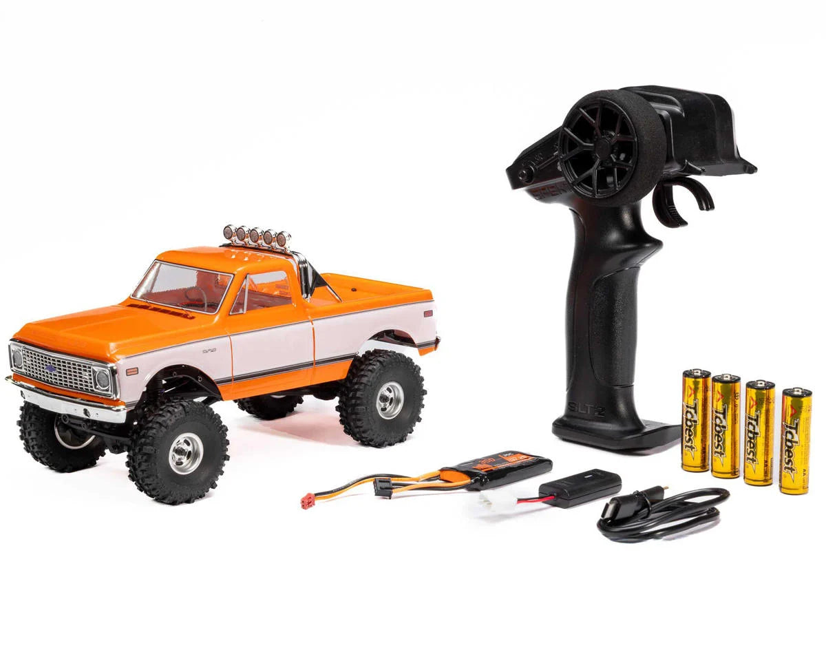 Axial 3408T2 1/24 SCX24 1971 Chevrolet C10 4WD Truck RTR, Orange