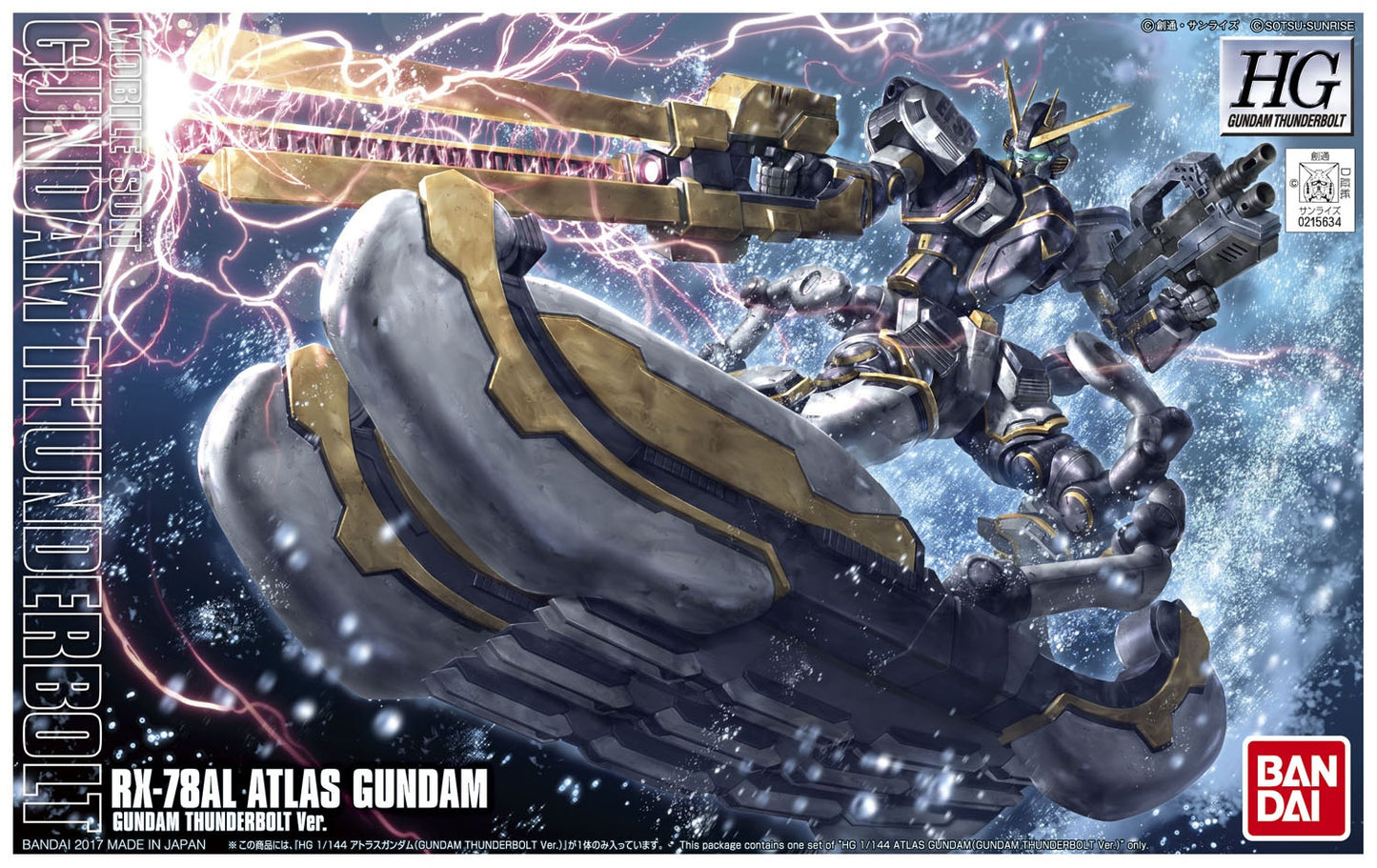 Bandai 5063139 2374532 215634 HG Gundam Thunderbolt Series: RX-78AL Atlas Gundam