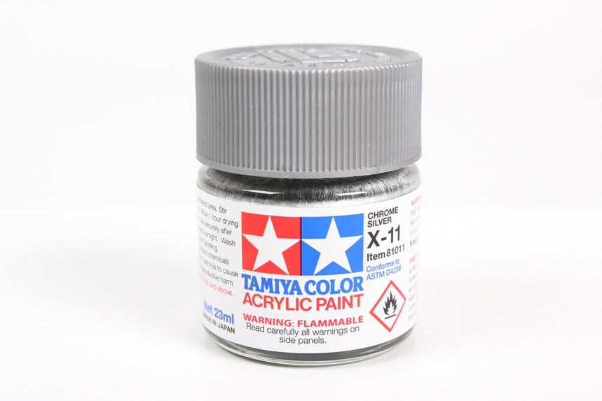 Tamiya 81011 X-11 Acrylic Chrome Silver