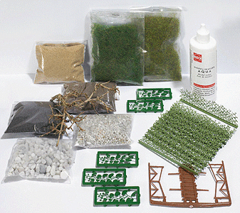 Busch 189-6046 HO Water & Grass Set