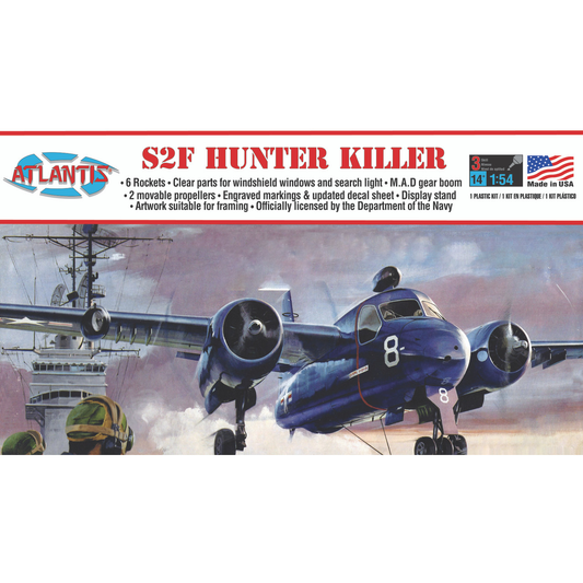 Atlantis A145 US Navy Grumman S2F Tracker Hunter Killer