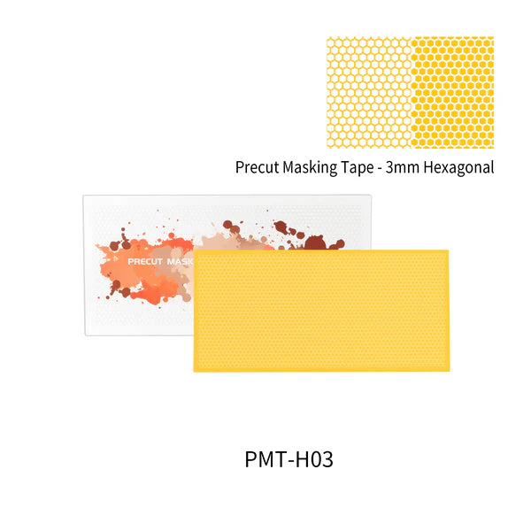 Dspiae PMTH03 3mm Hexagonal Shaped Precut Masking Tape