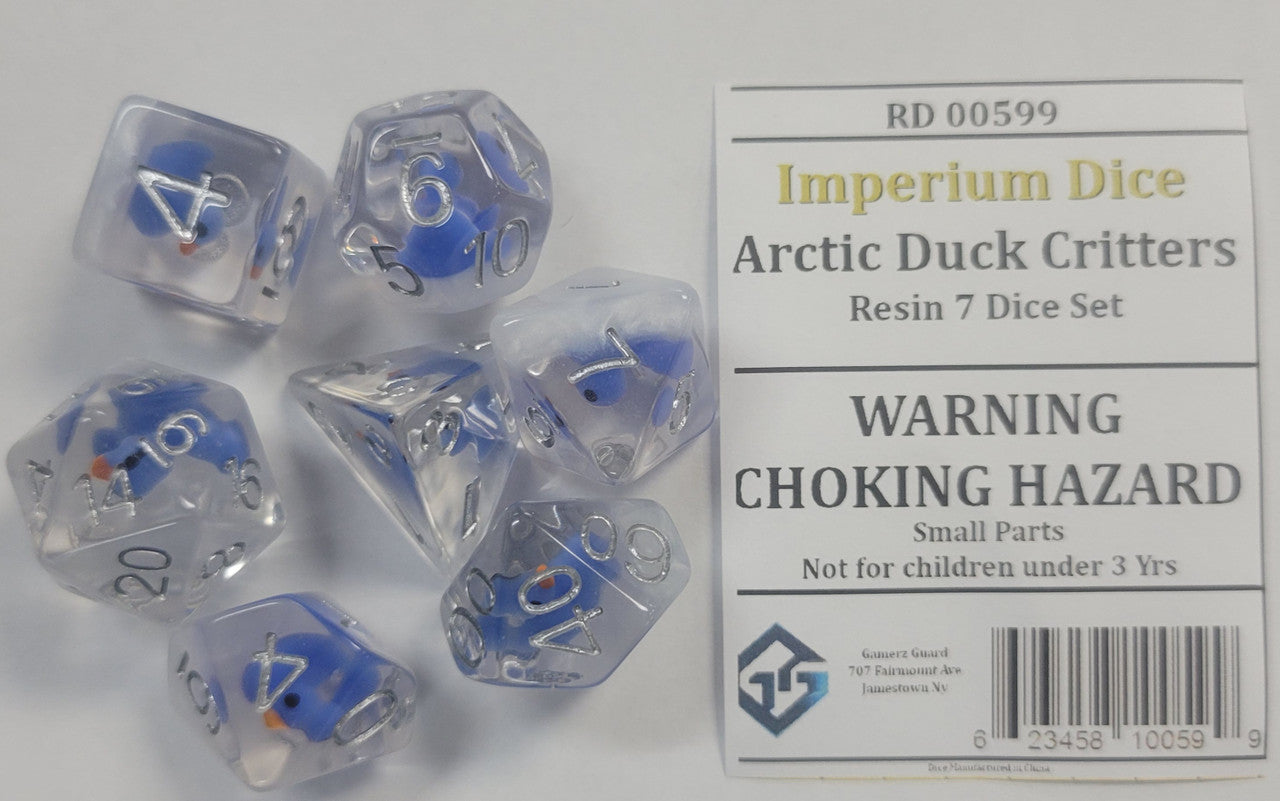 Gamerz Guard RD00599 Arctic Duck Critters Resin 7 Dice Set