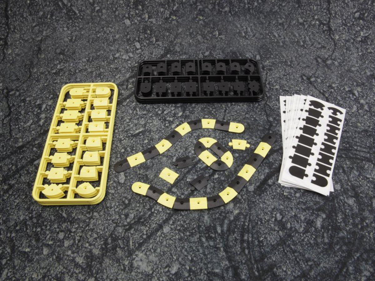 HPI 161411 nano-TTR Curb Set - Black and Yellow