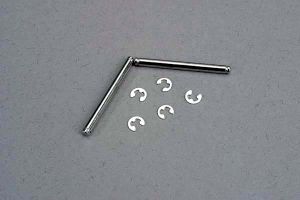 Traxxas 3740 Suspension pins, 2.5x31.5mm ( king pins) w/ e-clips (2) (strengthens caster blocks)