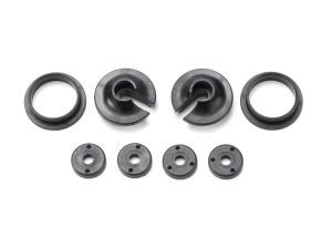 Traxxas 3768 Spring retainers, upper & lower (2)/ piston head set (2-hole (2)/ 3-hole (2))