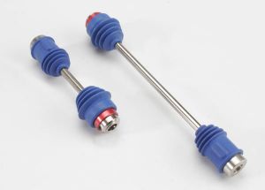 Traxxas 5151R Driveshafts, center E-Maxx® (steel constant-velocity) front (1)/ rear (1) (assembled with inner and outer dust boots, for 3905 E-Maxx®)