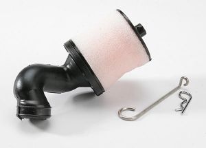 Traxxas 5266 Air filter body (high-volume)/ filter support/ cap/ foam filter, pre-filter/ air filter base (angled)/wire mount/hardware (1 each) (TRX® 2.5, 2.5R, 3.3)