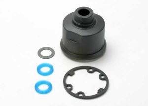 Traxxas 5381 Carrier, differential/ x-ring gaskets (2)/ ring gear gasket/ 6x10x0.5 TW