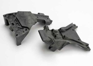 Traxxas 5530 Bulkheads, front (upper & lower)