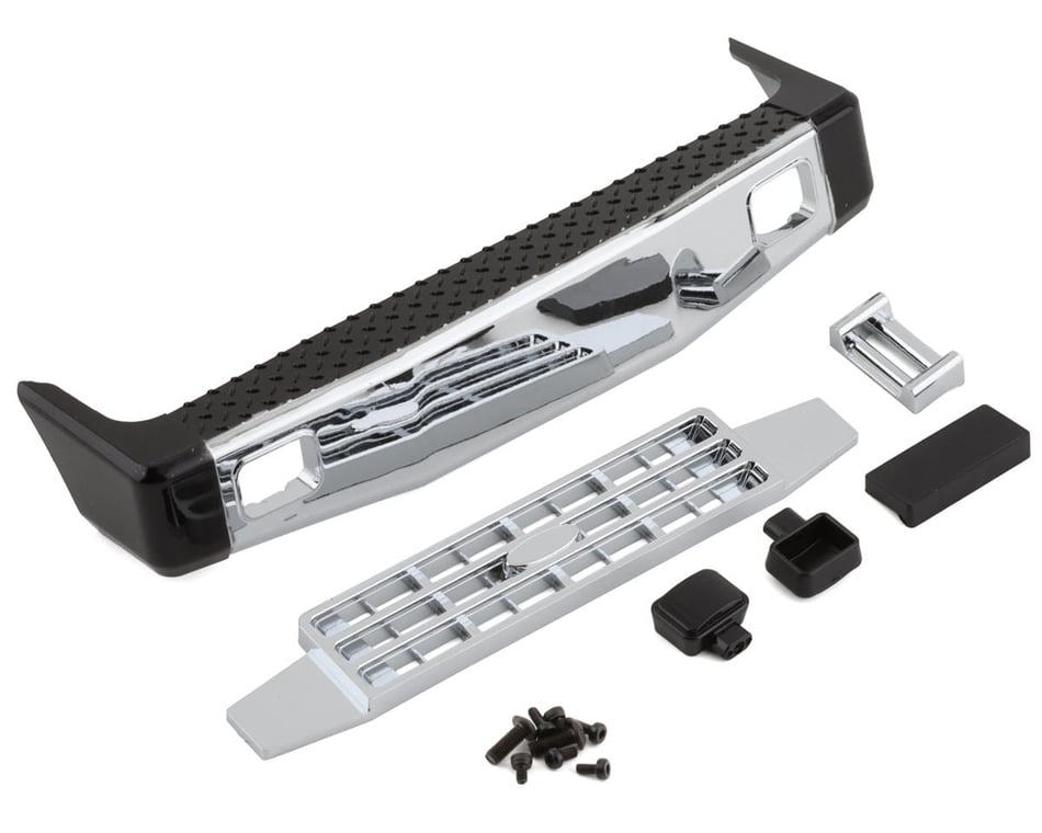 JConcepts 2964 Late 80's F-Type Front Bumper Set (Chrome) (JConcepts Retro MT Bodies)