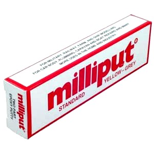 Milliput 1 Standard Yellow-Grey 2-Part Self Hardening Epoxy Putty