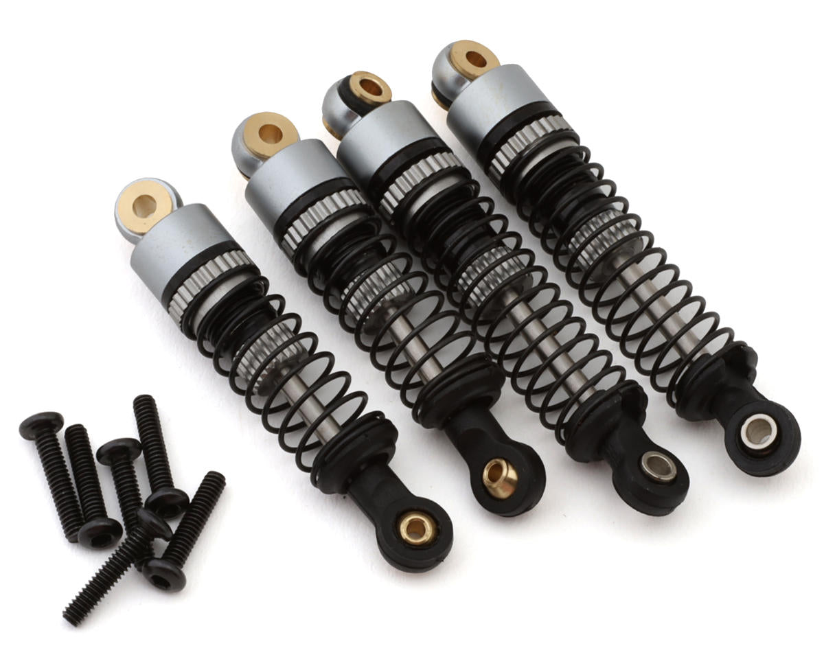 Maverick 150854 Microbe Aluminum Pre-Assembled Shock Set (Grey) (Front/Rear)