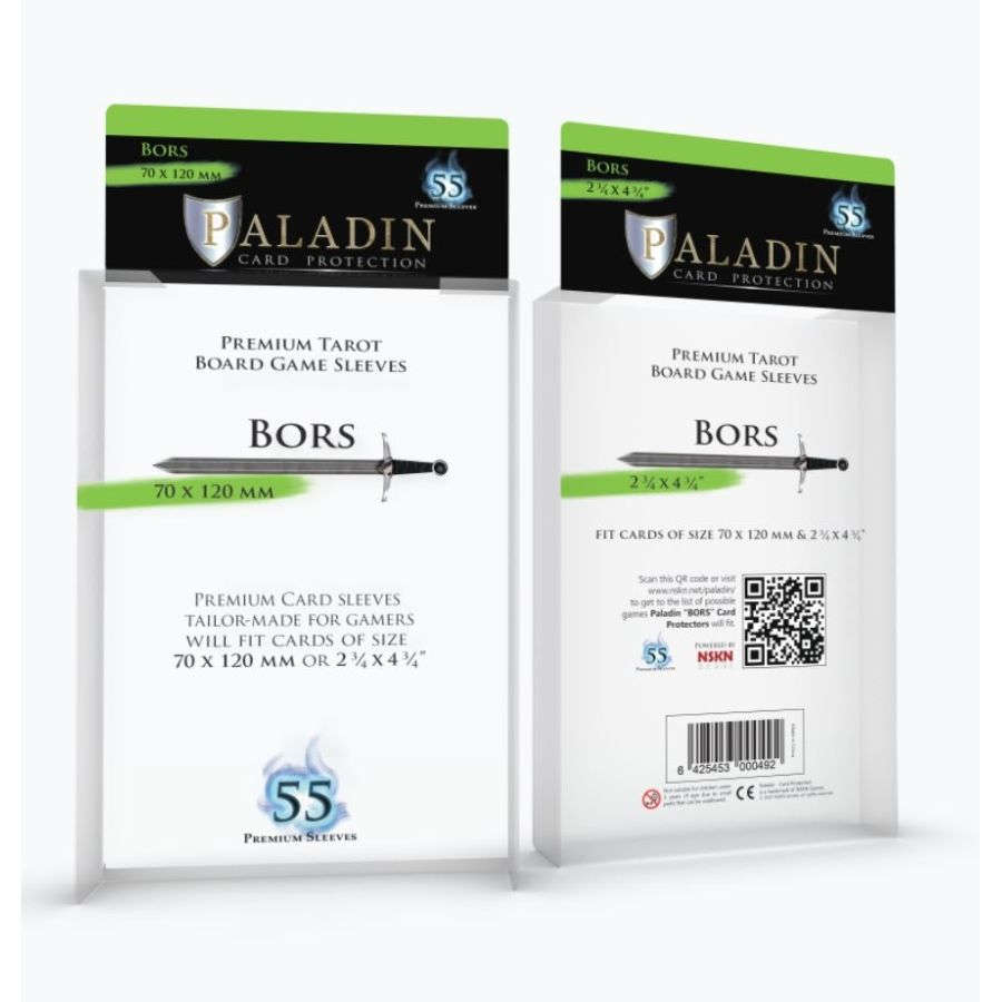 Paladin BORCLR Board Game Sleeves: BORS (Tarot)