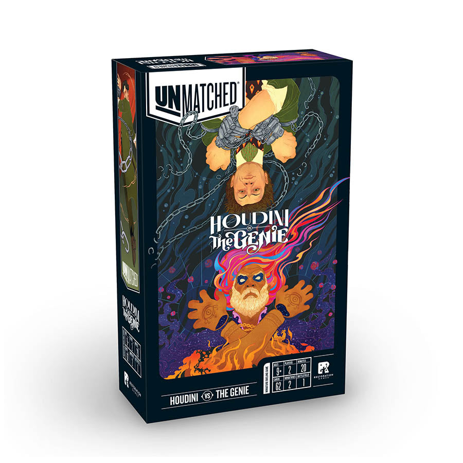 Restoration Games 9310 Unmatched: Houdini vs. The Genie