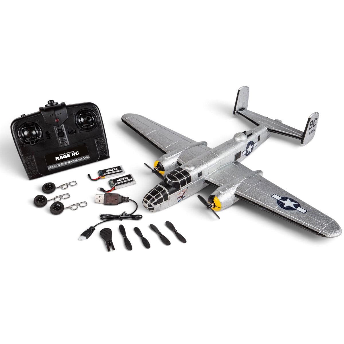 Rage RCA1800 Micro Warbird B-25 3-Channel RTF