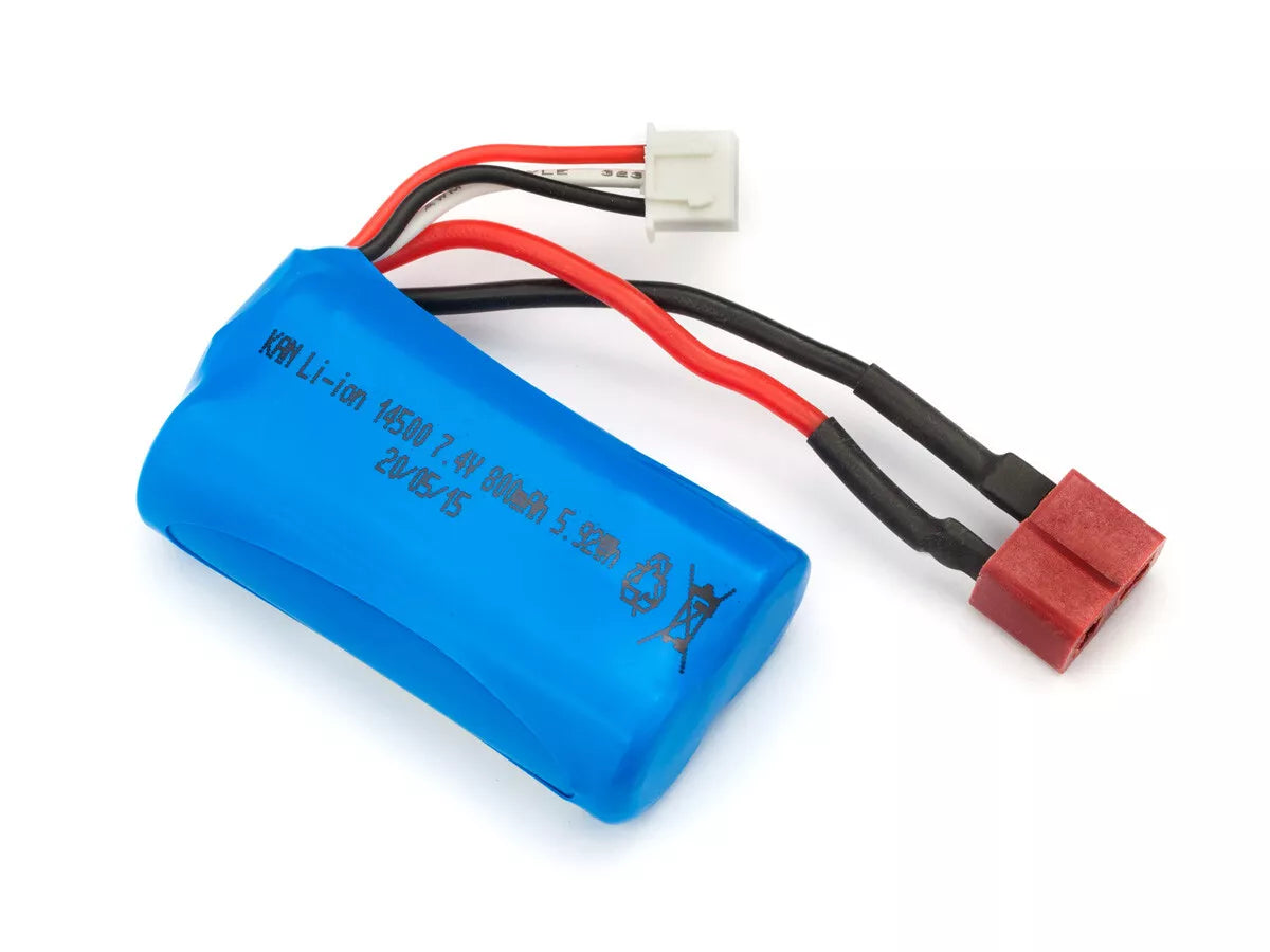 BlackZon 540037 Battery Pack Li-ion 7.4V 800mAh with T-Plug; Slayer