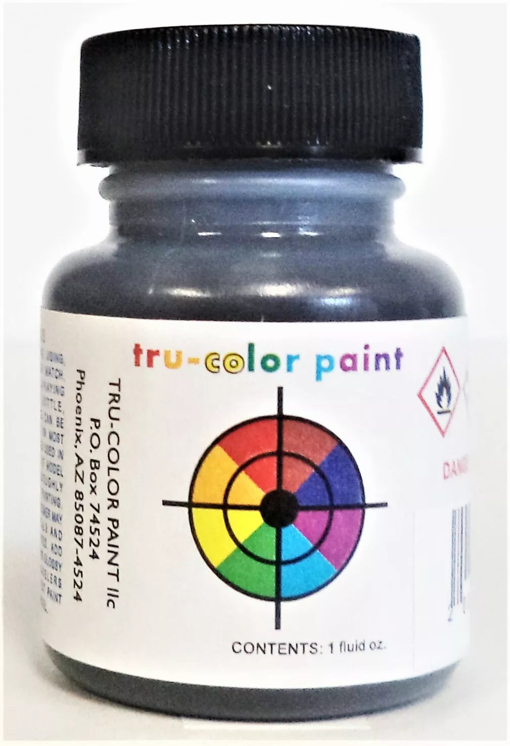 Tru-Color Paint 009 Railroad Color Acrylic Paints -- Grimy Black