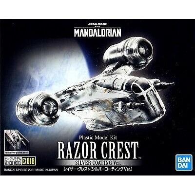 Bandai 2557092 Razor Crest Silver Vehicle, Star Wars: The Mandalorian