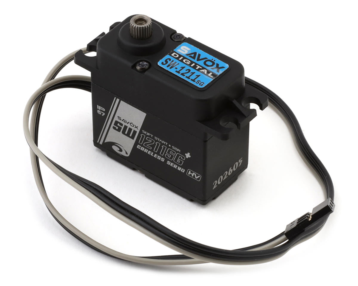 Savox SW-1211SGP-BE Black Edition Hybrid Waterproof Steel Gear Digital Servo (High Voltage)