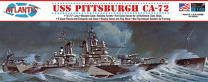 Atlantis H457 1/490 USS Pittsburgh CA-72 Heavy Cruiser Plastic Model Ship Kit, Skill Level 2