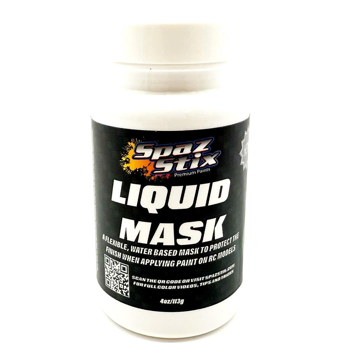 Spaz Stix 0004V2 Water Based Liquid Mask V2, 4oz