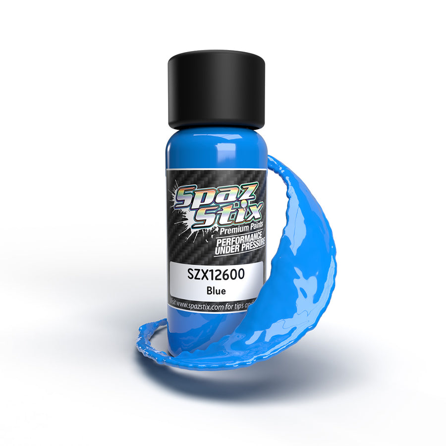 SpazStix 12600 SOLID BLUE AIRBRUSH PAINT 2OZ