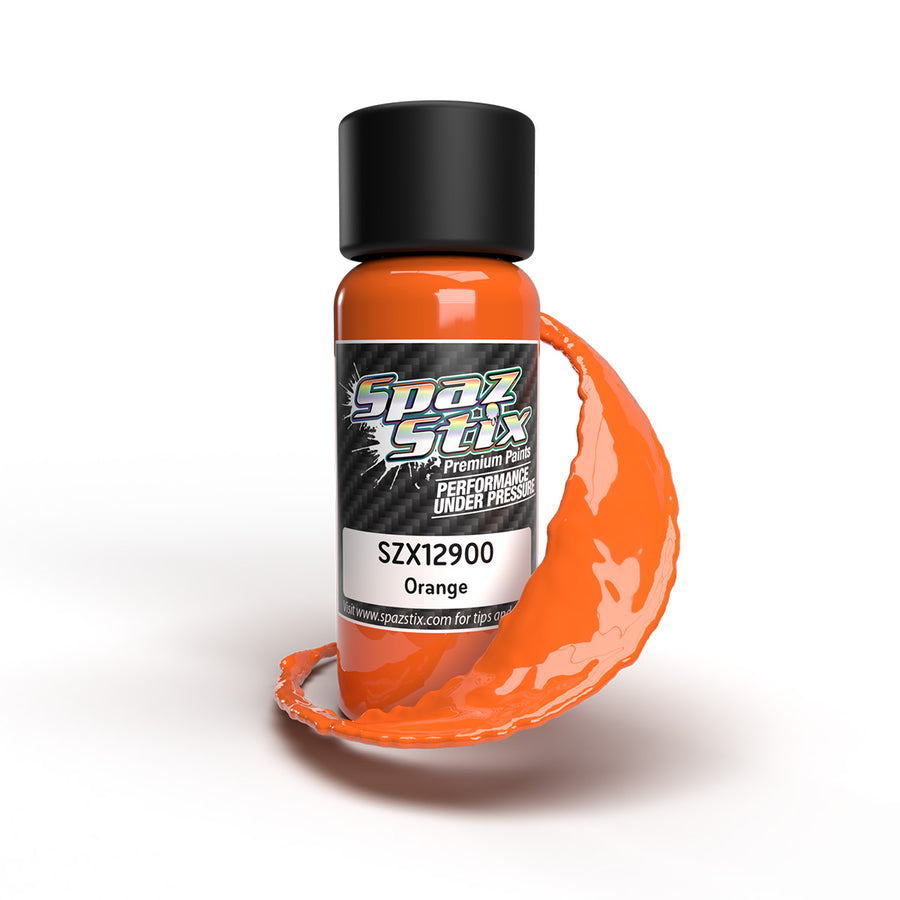 SpazStix 12900 SOLID ORANGE AIRBRUSH PAINT 2OZ