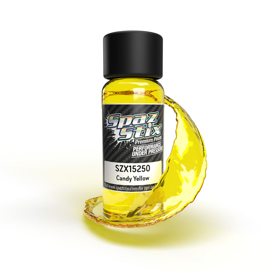 SpazStix 15250 CANDY YELLOW AIRBRUSH PAINT 2OZ