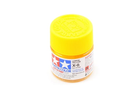 Tamiya 81508 MX-8 Mini Lemon Yellow Acrylic Paint (10ml)