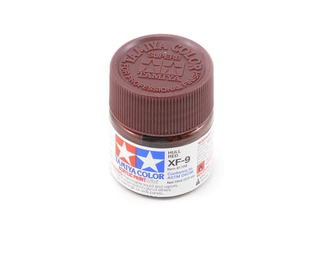 Tamiya 81709 Mini MXF-9 Flat Hull Red Acrylic Paint (10ml)