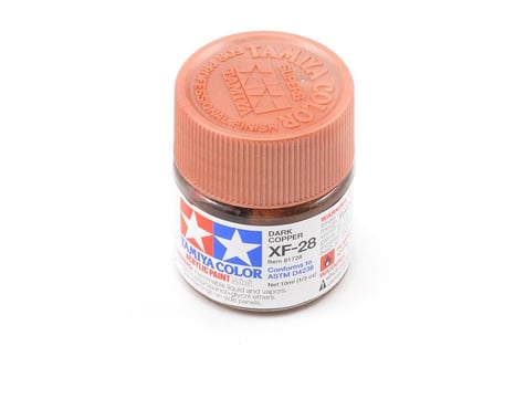 Tamiya 81728 Mini MXF-28 Flat Dark Copper Acrylic Paint (10ml)