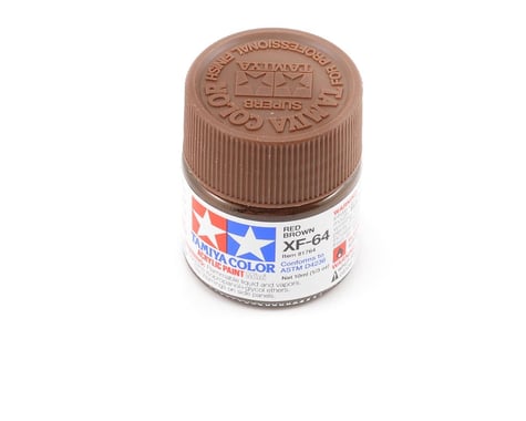 Tamiya 81764 Mini MXF-64 Flat Red Brown Acrylic Paint (10ml)