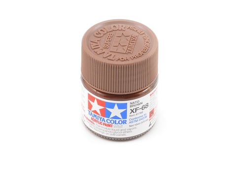Tamiya 81768 Mini MXF-68 Flat Nato Brown Acrylic Paint (10ml)