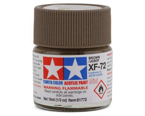 Tamiya 81772 Mini MXF-72 Flat Brown Acrylic Paint (10ml)