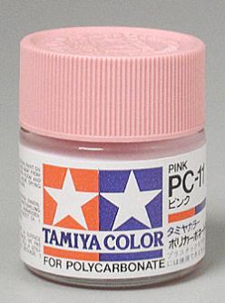 Tamiya 82011 PC-11 *DISC* 23ML Pink Polycarbonate Paint